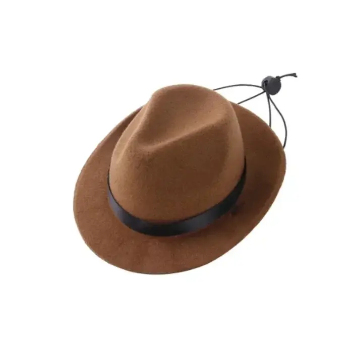 Chapeau de cowboy réglable pour animaux de compagnie, chapeau britannique pour chien, chapeau étoile