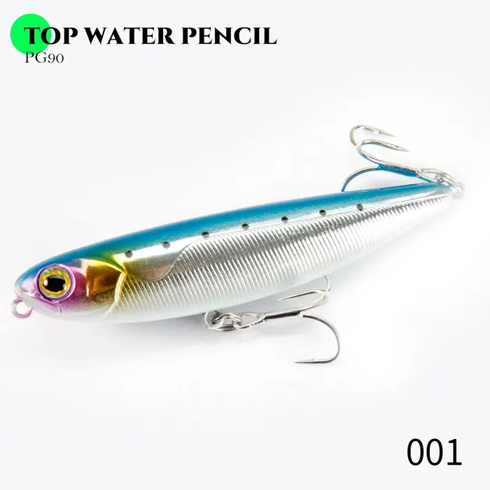 Hunthouse flottant Topwater crayon leurre de pêche 60mm 90mm 100mm Surface dur appât WTD eau salée p