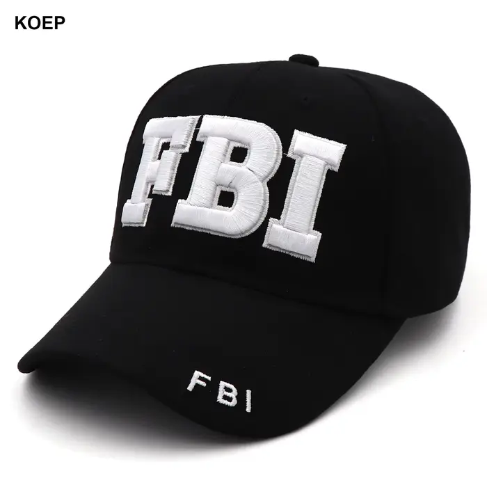 Casquette tactique KOEP SWAT FBI Police - Chapeau de chasse pêche avec broderie professionnelle pour hommes