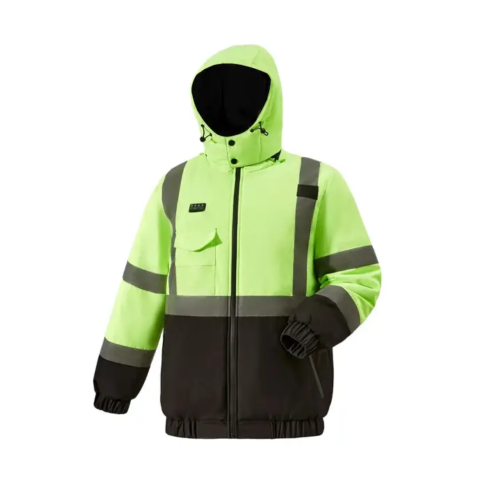 Veste en coton chauffante à 29 zones, épaisse et résistante au froid, avec bande réfléchissante, vêt
