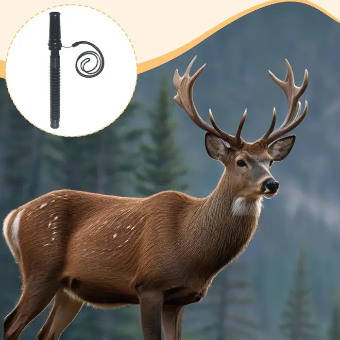 Sifflet appelant pour biche et faon compact et réaliste - Appel de chasse portable et ajustable premium