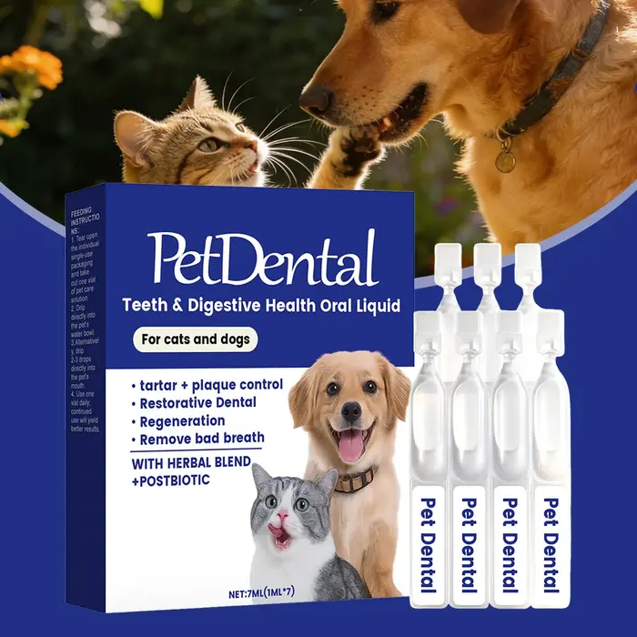 Liquide buccal pour la santé digestive des dents des chiens et des chats, traitement de la mauvaise 