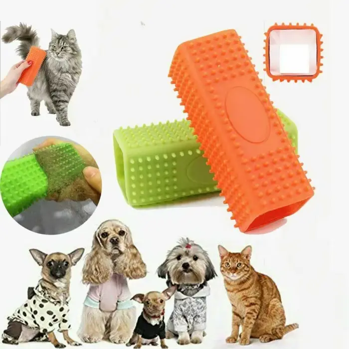 Brosse dépilatoire en silicone pour animaux de compagnie