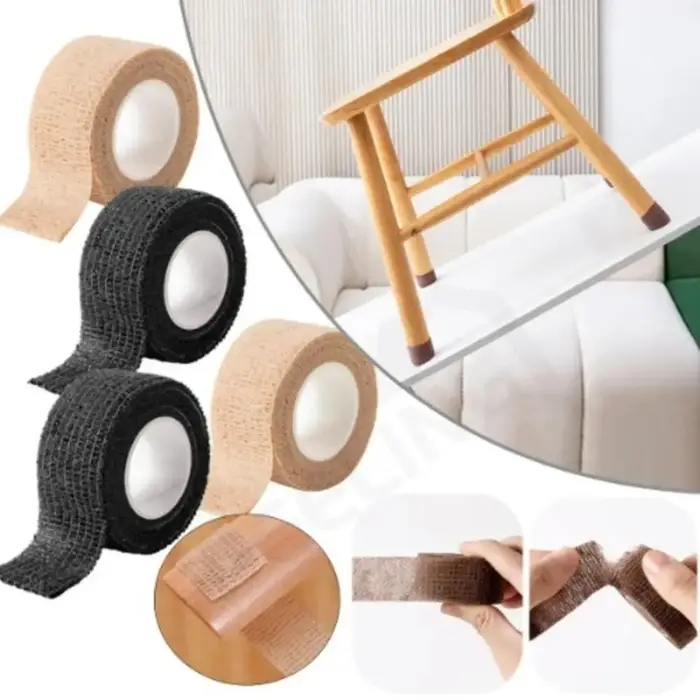 Coussinets de meubles auto-adhésifs, protège-pieds de chaise polyvalent, anti-alde, housse de jambe 