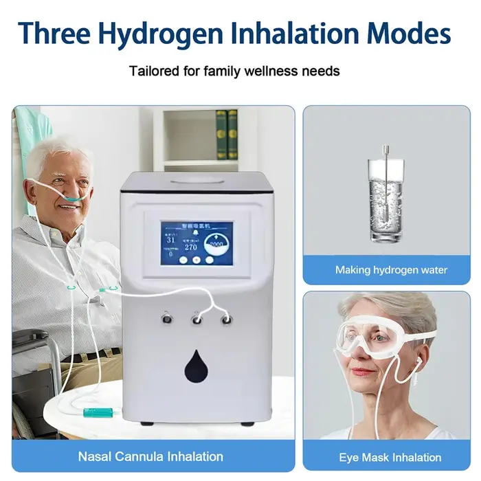 Machine de thérapie par inhalation d'hydrogène à haute concentration pour amélioration de l'équilibre corporel et bien-être à domicile