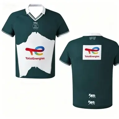 Maillot de rugby français imprimé à séchage rapide 2026, style rétro à rayures, pour fans, commémora