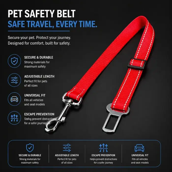 Harnais et laisse pour chien tout-en-un réglables avec bandes réfléchissantes - adaptés à tous les a