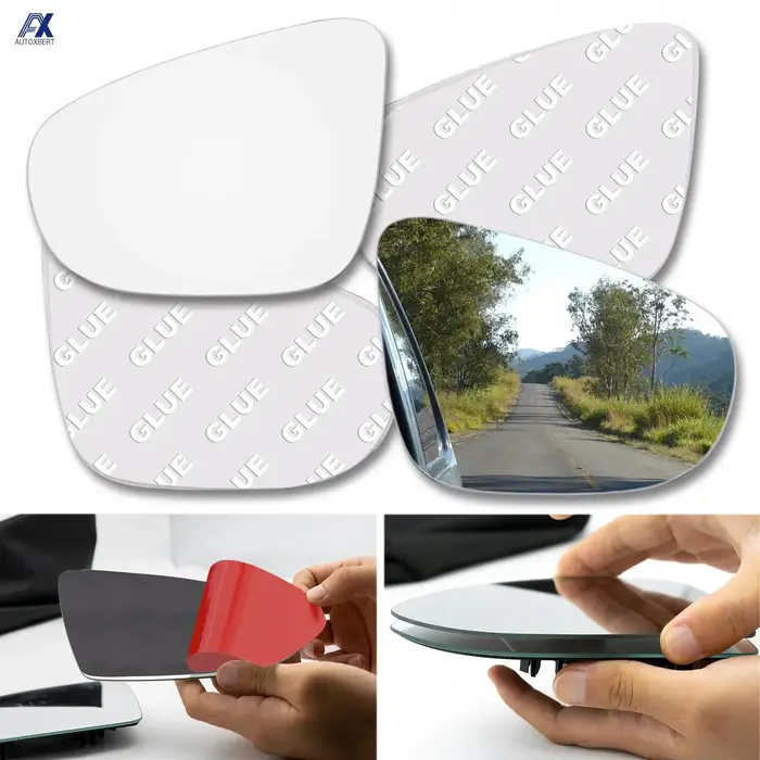 Rétroviseur Latéral Droit à Coller sur le Verre, Grand Angle Durable, pour VW Golf GTI 6 MK6 2008-20