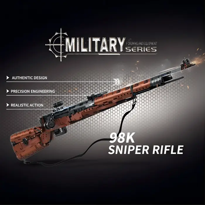 Kit de Modélisme Fusil Historique 1206 Pièces – Ensemble de Construction Classique