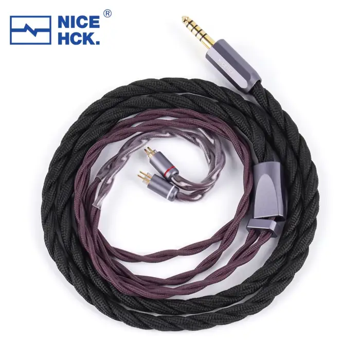 NICEHCK DragonScale 2 câble de mise à niveau pour écouteurs en alliage argent-palladium MMCX/2 broch