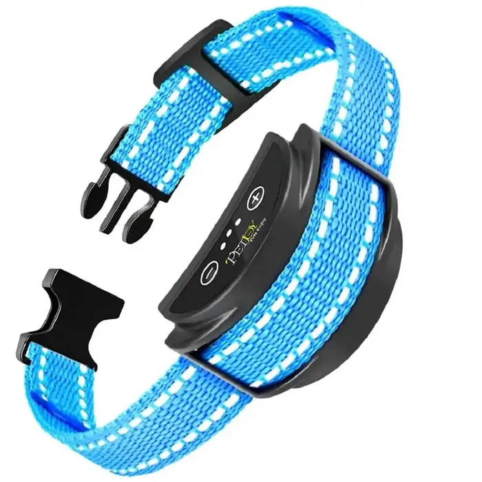 Collier anti-aboiement pour chien, collier anti-aboiement avec 5 niveaux réglables, collier sans abo