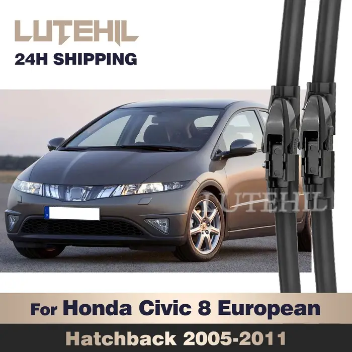 Pour Honda Civic 8 European Hatchback 2005-2011 2006 2007 essuie-glace avant balais d'essuie-glace p