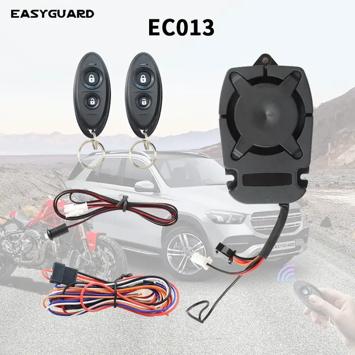 EASYGUARD-Système d'alarme de voiture et de moto, bricolage, DC 12V