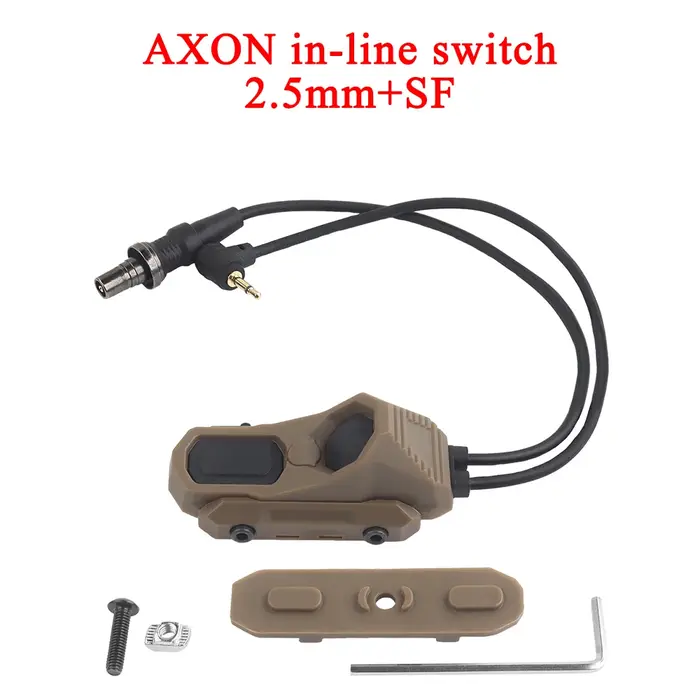 AXON tactique à distance en ligne double fonction pressostat lampe de poche PEQ NGAL Laser bouton-po