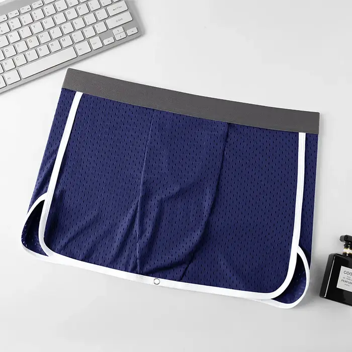 Sous-vêtements sexy pour hommes, caleçons respirants pour adolescents, boxers à boutons, poudres bom