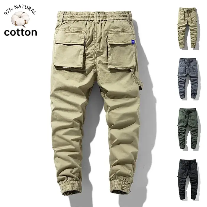 Pantalon cargo fuselé ample pour homme