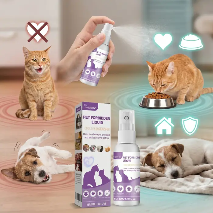 Spray Apaisant pour Chat et Chien – Soulagement de l'Anxiété et de la Stimulation Physiologique – So