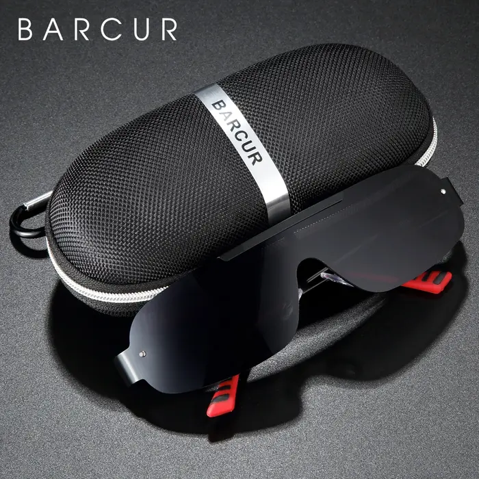 BARCUR – lunettes de soleil polarisées en aluminium et magnésium pour homme, protection UV400