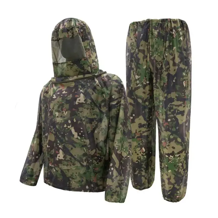 Combinaison anti-moustiques camouflage, veste et pantalon de protection contre les insectes, vêtemen