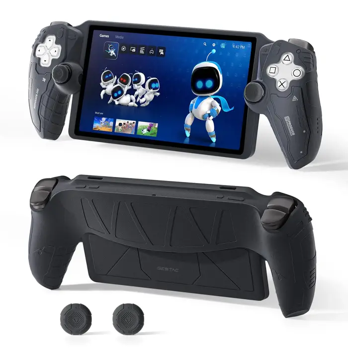 Étui de protection en silicone GesTac pour PlayStation Portal – Coque souple avec revêtement anti-tr