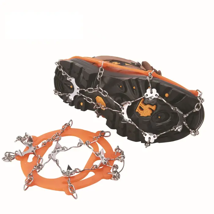 Crampons antidérapants pour chaussures, crampons de traction avec 26 dents en acier inoxydable, prot