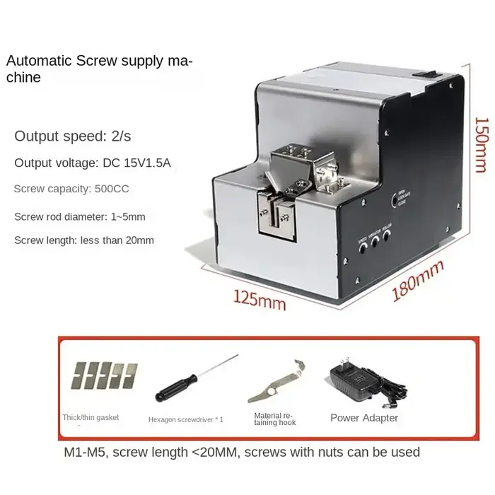 Machine d'arrangement de vis entièrement automatique 220V, distributeur de vis automatique, convoyeu