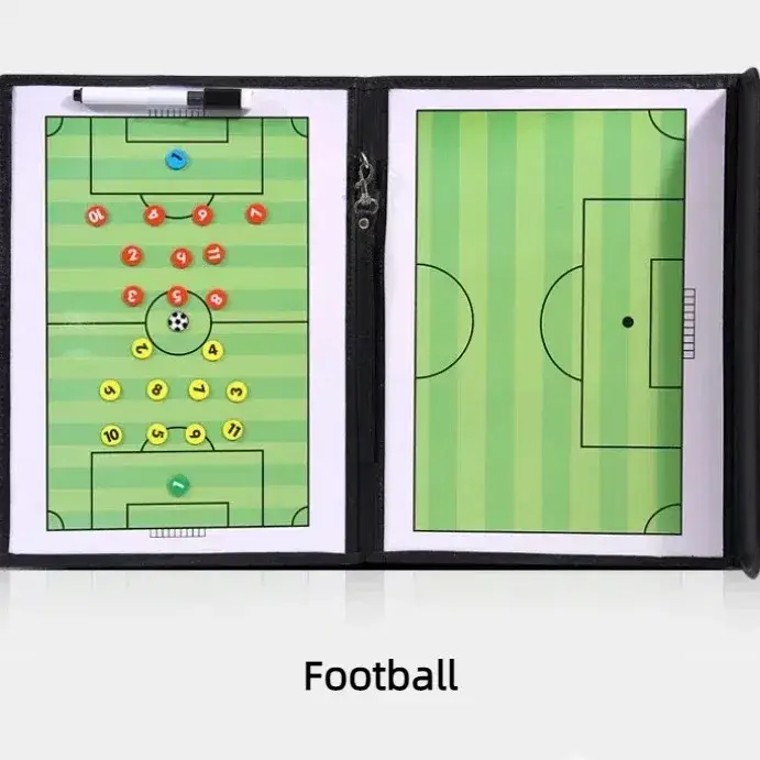 Stylo à bande magnétique en cuir fuchsia, document de tableau de gardien de football, sports d'équip
