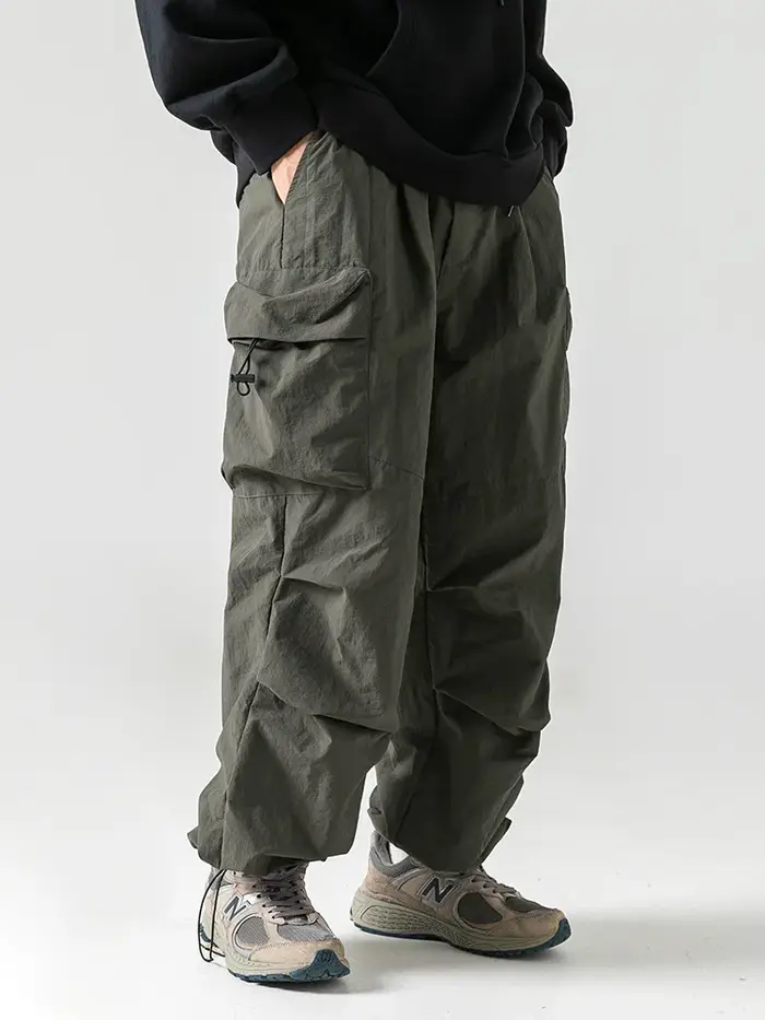 Pantalon cargo baggy vintage pour homme, imperméable, décontracté, sport, jogging, printemps, été, p