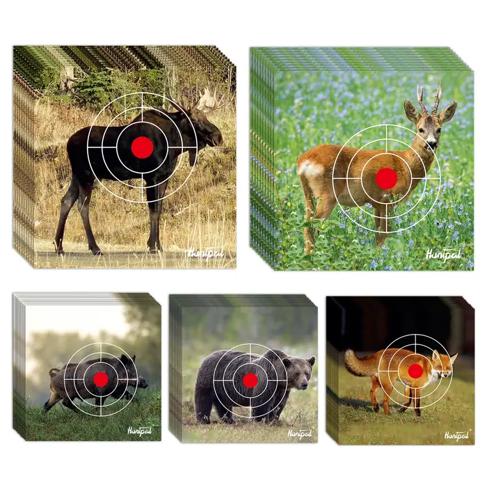 Cibles de tir en papier pour animaux sauvages
