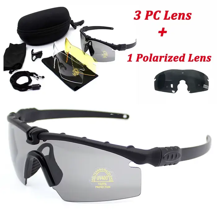Lunettes tactiques militaires UV400 pour chasse et tir - Protection polarisée professionnelle