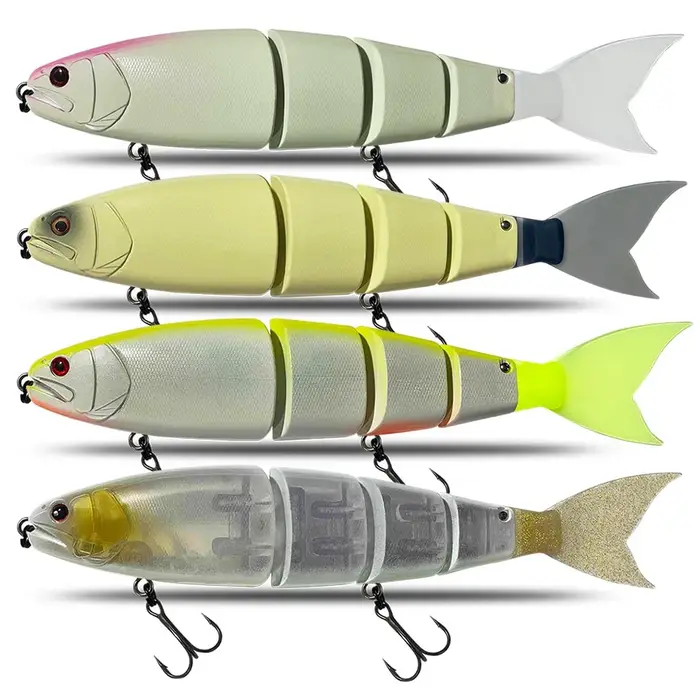 Leurre de pêche flottant et coulant articulé, appât Élde type angiHard, idéal pour la natation, le b