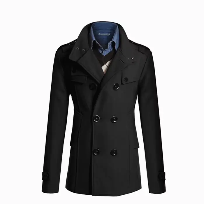 Nouveau Manteau Long en Laine pour Homme 2026 – Coupe-Vent en Laine pour Homme – Vêtement Décontracté de Marque pour Homme