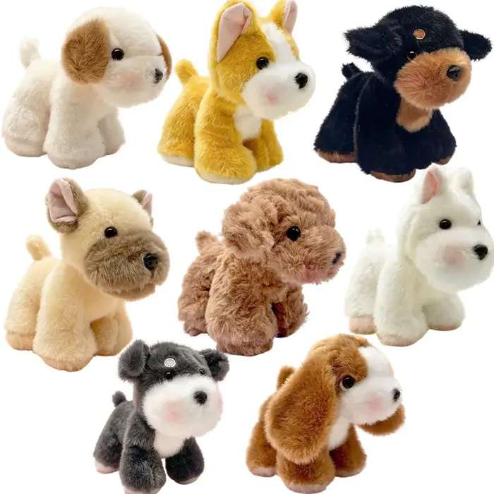 Peluche chien de dessin animé de 15 cm