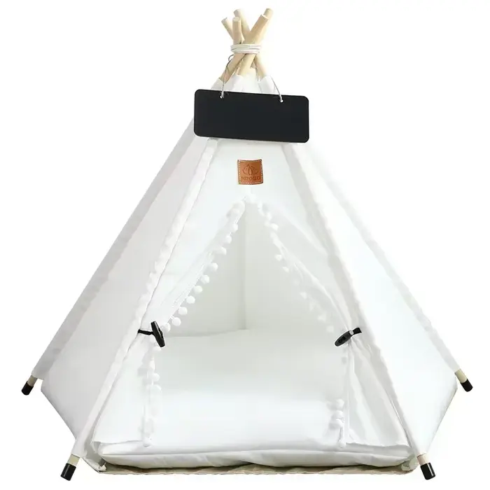 Tente tipi pour animaux de compagnie pour chats et chiens, Portable, amovible, lavable, maison pour 