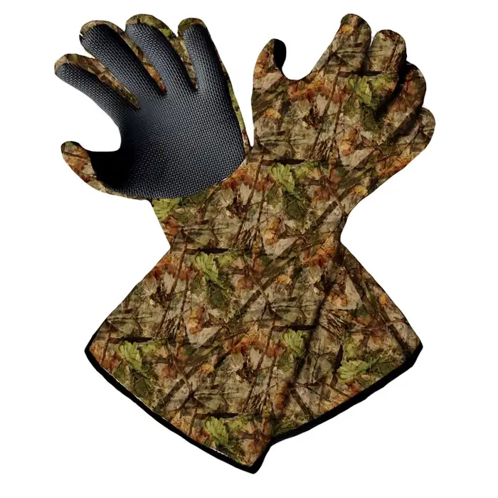 Gants chasse hiver camouflage étanches homme - Poignets longs travail doux chasse extérieur en gros