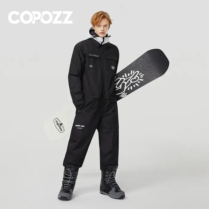 COPOZZ – combinaison de Ski imperméable pour homme et femme, combinaison chaude pour Sports de plein