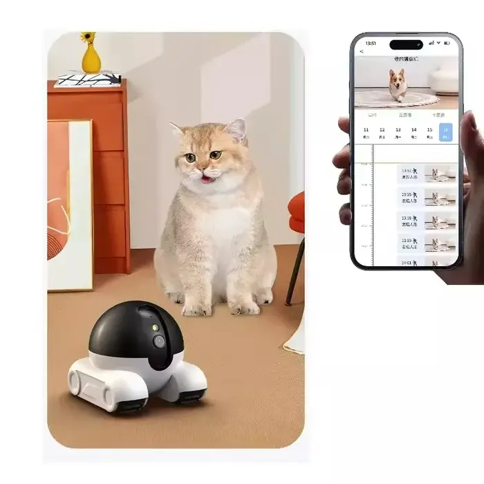 Époque de Cam de Surveillance pour animaux de compagnie | 360 ° Robot Came ra