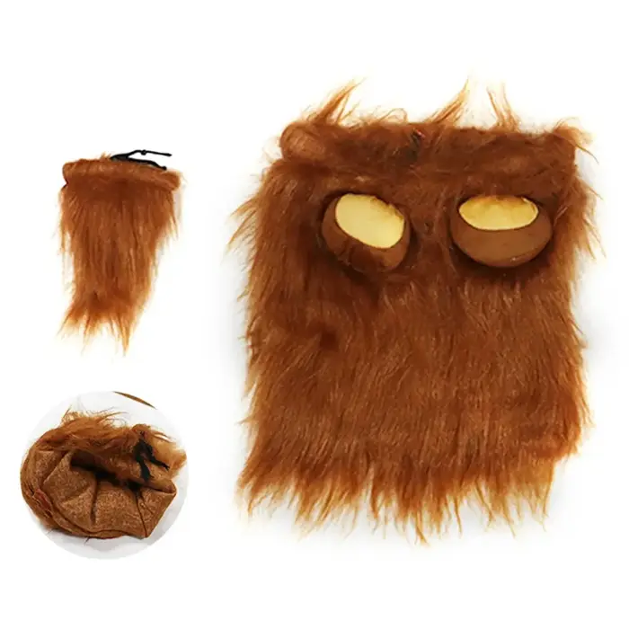 Vêtements de Cosplay pour chiens de compagnie, crinière de Lion pour Costumes de chiens, perruque de