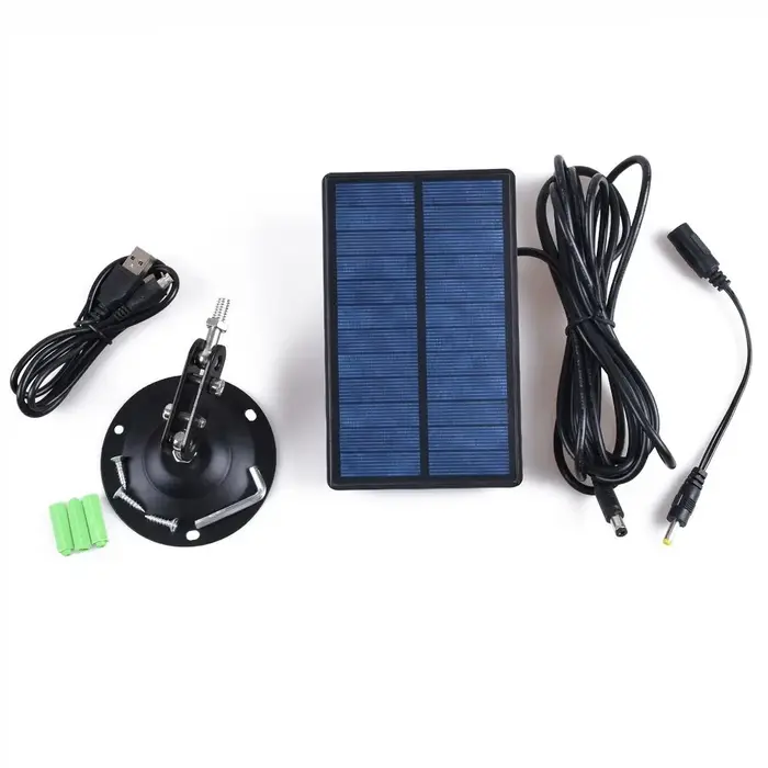 Chargeur de panneau solaire pour caméra de chasse en plein air, sortie 6V pour caméras de chasse Sun