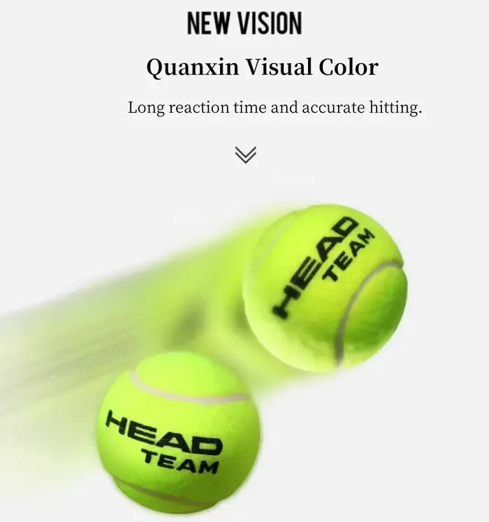 Balle de tennis HEAD TEAM TOUR XT haute élasticité résistante à la pression pour entraînement professionnel et matchs compétitifs