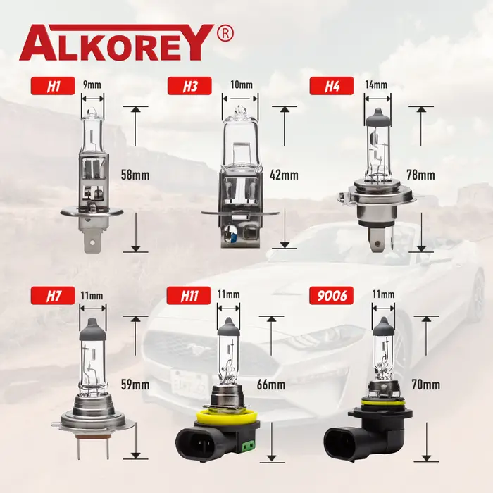 Alkorey 2 pièces 881 H27W/2 12V 27W clair Auto phares ampoules blanc chaud 3350K voiture antibrouill