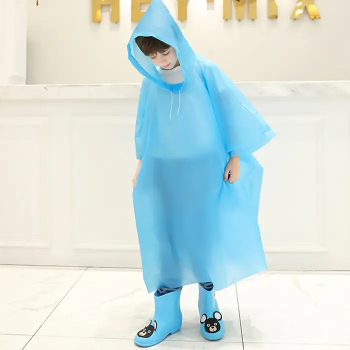 Manteau de Pluie Imperméable à Capuche pour Enfant Garçon et Fille, Poncho de 100 à 160cm, Recommand