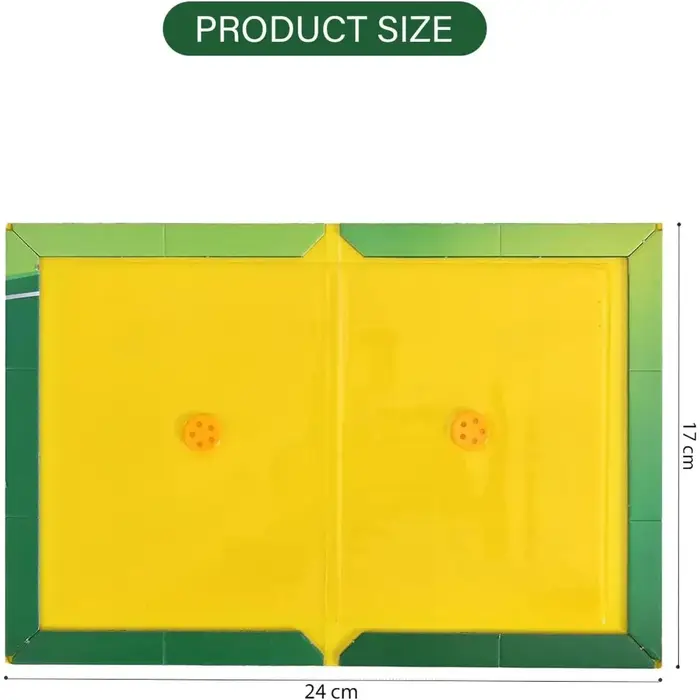 Paquet de 5 tampons adhésifs extra-forts, grands panneaux piège durables pour une utilisation intérieure et extérieure, parfaits pour la maison, la cuisine, le garage, le jardin
