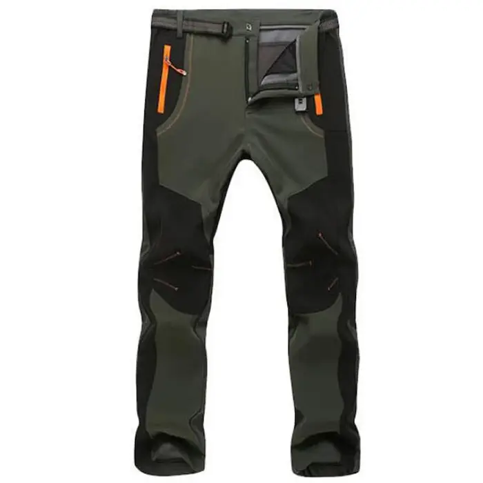 Pantalon de chasse hiver homme polaire épaisse softshell - imperméable coupe-vent respirant cargo