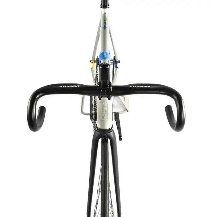 Guidon de vélo de route en aluminium à pignon fixe, barre de direction de vélo de course 31.8/380mm,
