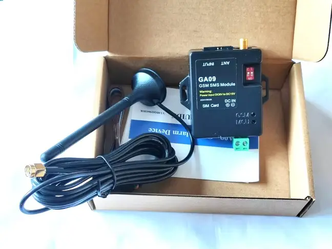 Alarme SMS GSM 2G GA09 Mini 8 Canaux pour la Sécurité Domestique avec Conception Intelligente et Appel d'Alarme SMS Sans Fil