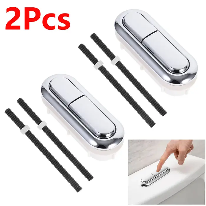 2 boutons de chasse d'eau double pour toilettes, bouton ovale pour chasse d'eau de toilettes, access