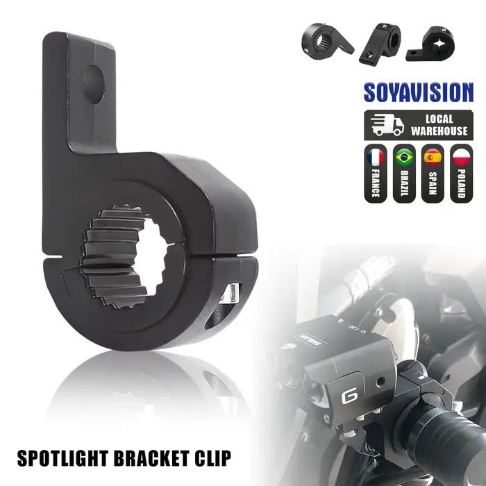 1/2/4pc universel voiture moto phares pinces supports Tube pince Kit pour camion Auto ATV