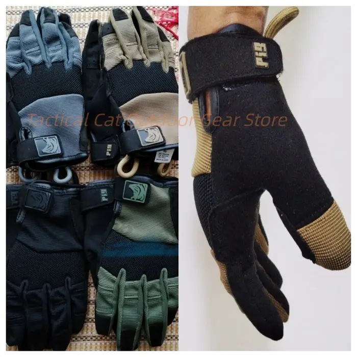Gants tactiques style PIG FDT - Tir, équitation outdoor - Légers respirants tactiles pour hommes et femmes