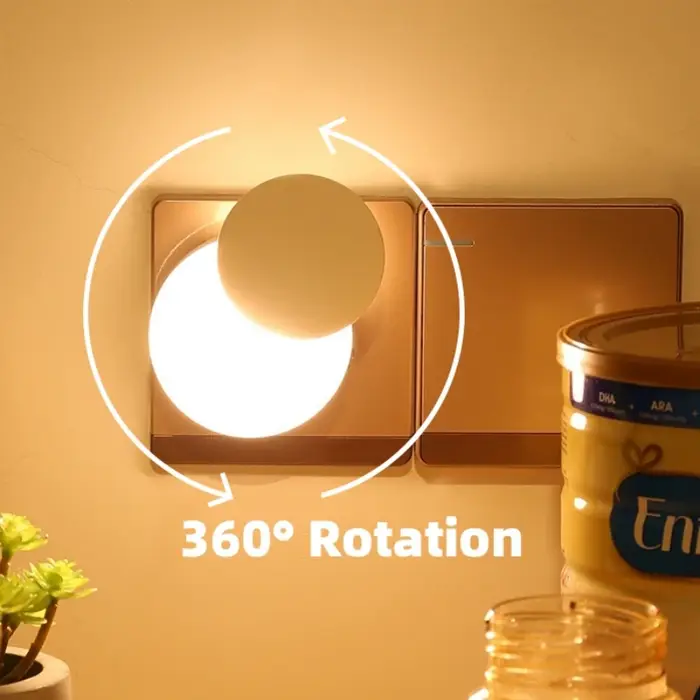 Lampe de détection de contrôle de la lumière LED veilleuses prise ue US pour bébé enfants salon cham